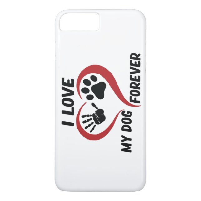 I love my dog throw pillow Case-Mate iPhone case (Back)