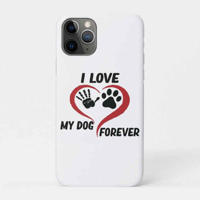 I love my dog throw pillow Case-Mate iPhone case (Back)