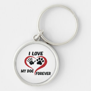 I love my dog throw pillow key ring