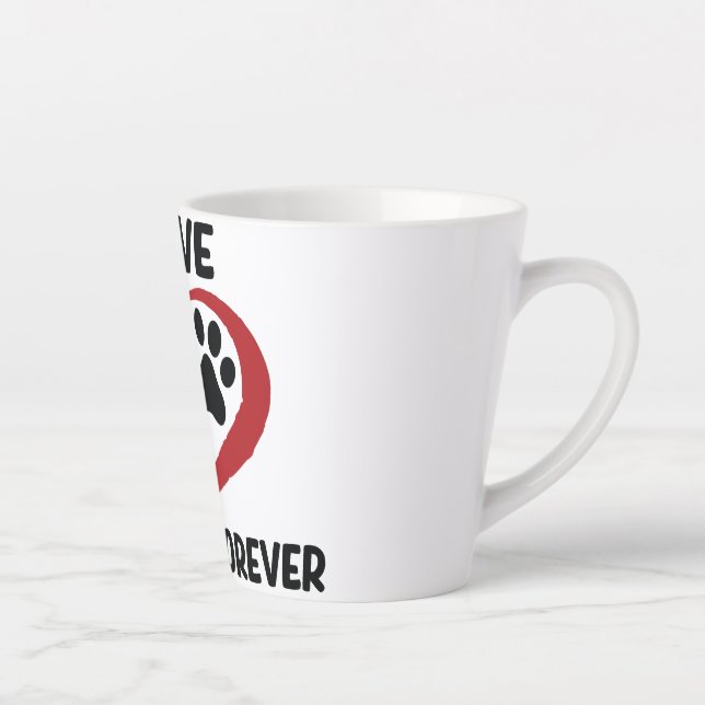 I love my dog throw pillow latte mug (Right)