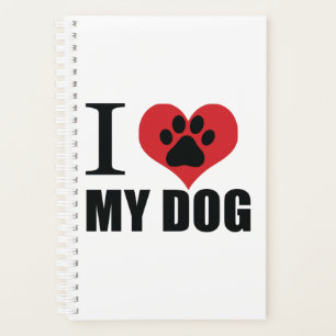 I love my dog throw pillow planner