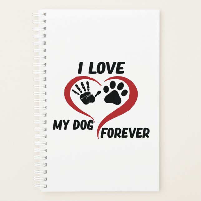 I love my dog throw pillow planner (Front)