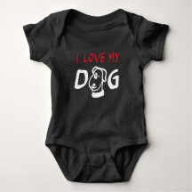 I Love My Dog with dog illustration