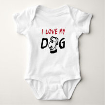I Love My Dog with dog illustration