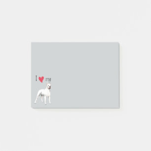 I Love my Dogo Argentino Post-it Notes