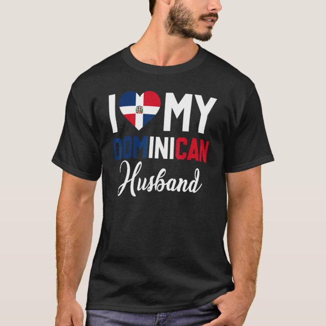 I Love My Dominican Husband Canada Flag  Married C T-Shirt (Front)