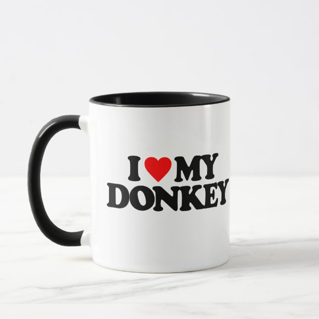 I LOVE MY DONKEY MUG (Left)