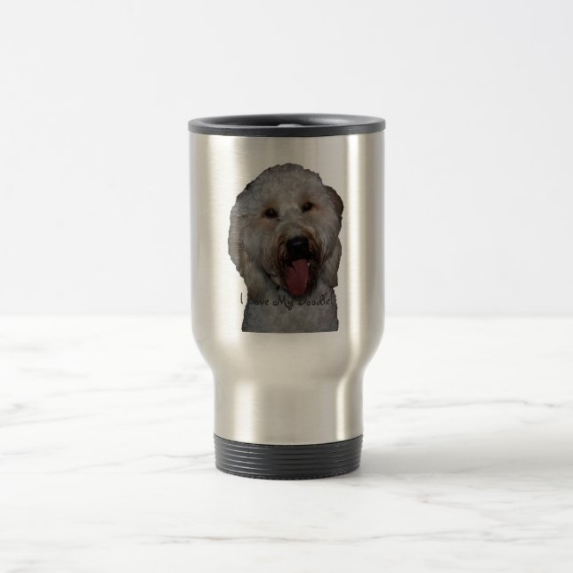 I Love My Doodle! Travel Mug (Center)