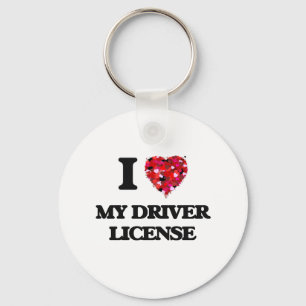 I Love My Driver License Key Ring