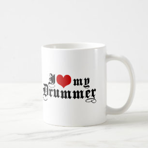 I Love My Drummer Coffee Mug