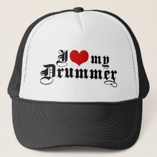 I Love My Drummer Trucker Hat