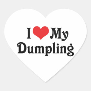 I Love My Dumpling Heart Sticker