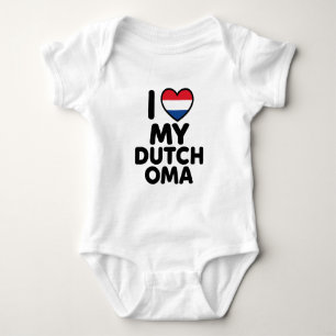 I Love My Dutch Oma Baby Bodysuit