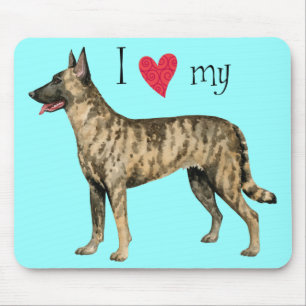 I Love my Dutch Shepherd Mouse Pad