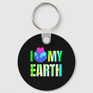 I Love My Earth -environmental Protection Key Ring