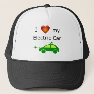 I Love My Electric Car Trucker Hat