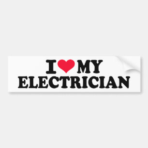 I love my Electrician Bumper Sticker
