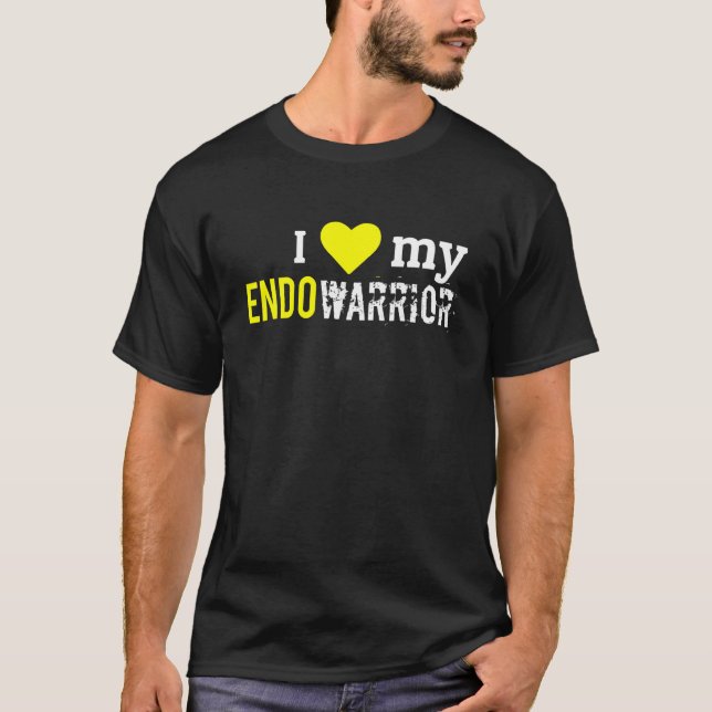 I Love My Endo Warrior Endometriosis Awareness T-Shirt (Front)