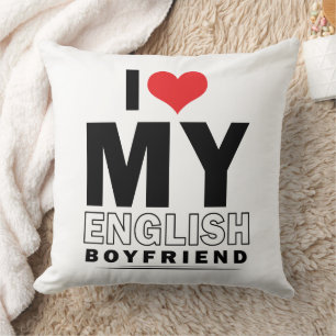I Love My English Boyfriend Cushion