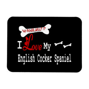 I Love My English Cocker Spaniel Magnet