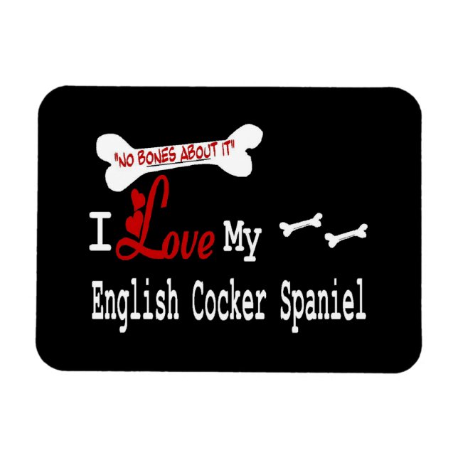 I Love My English Cocker Spaniel Magnet (Horizontal)