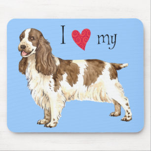 I Love my English Cocker Spaniel Mouse Pad