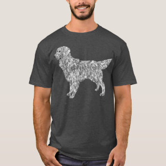 I Love my English Cream Golden Retriever  T-Shirt