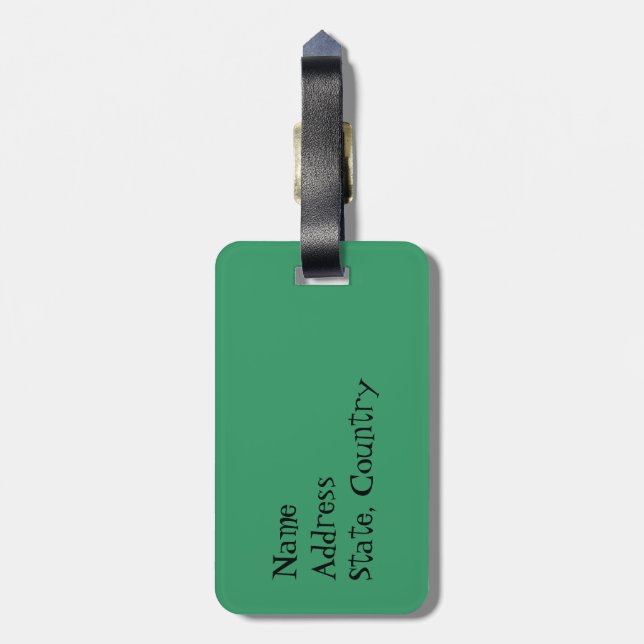 I Love my English Setter Luggage Tag (Back Vertical)