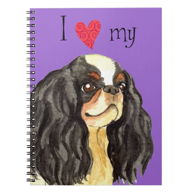 I Love my English Toy Spaniel Notebook (Front)