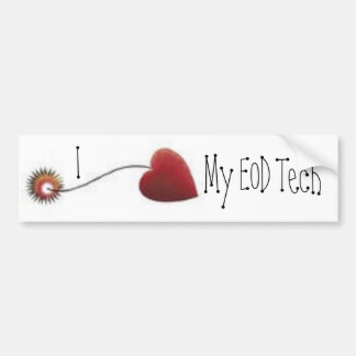 I love my EOD Tech Heart Bomb Fuse Bumper Sticker