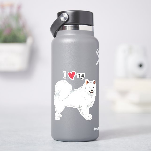 I Love my Eskie Vinyl Sticker (HydroFlask)