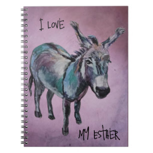 I Love my Esther purple Notebook