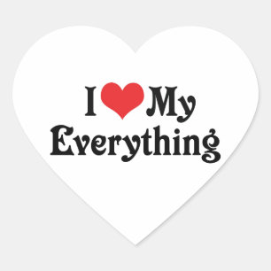 I Love My Everything Heart Sticker