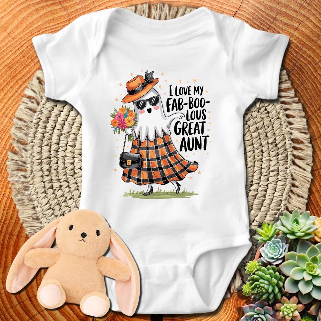 I Love My Fab-BOO-Lous Great Aunt Baby Bodysuit (Creator Uploaded)