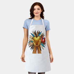 i love my familly, Family Love Apron