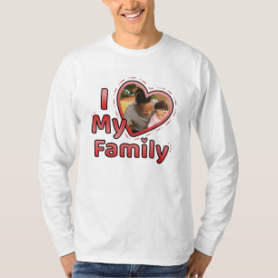 I Love My Family Custom Photo T-Shirt