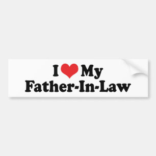 I Love My Father-In-Law Bumper Sticker