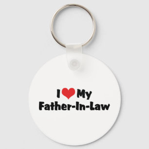 I Love My Father-In-Law Keychain