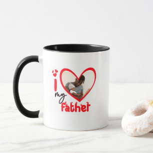 I Love My Father Photo Gift Classic Mug, 11 oz   C Mug