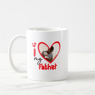 I Love My Father Photo Gift Classic Mug, 11 oz Coffee Mug