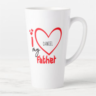 I Love My Father Photo Gift Latte Mug