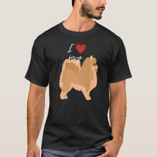 I Love My Fawn German Spitz Dog Lover Premium T-Shirt