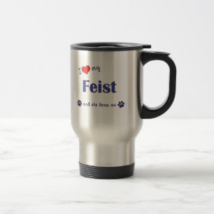 I Love My Feist (Female Dog) Travel Mug