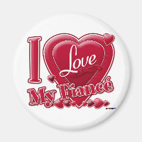 I Love My Fiancé red - heart