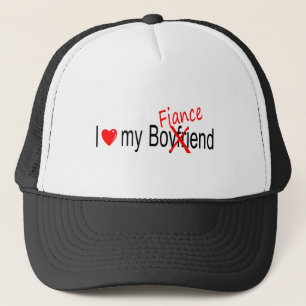 I Love My Fiance Trucker Hat