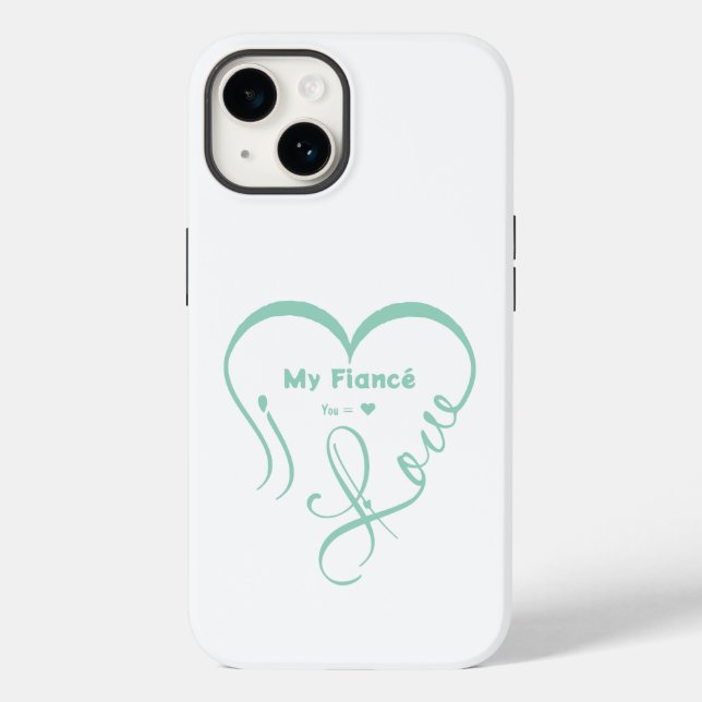 I Love My Fiancé • You = ♥ 🫳🏻💍 Case-Mate iPhone Case (Back)
