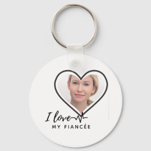 I Love My fiancée - Personalised Best Friend Cute Key Ring
