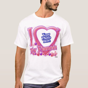 I Love My Fiancée pink/purple - photo T-Shirt