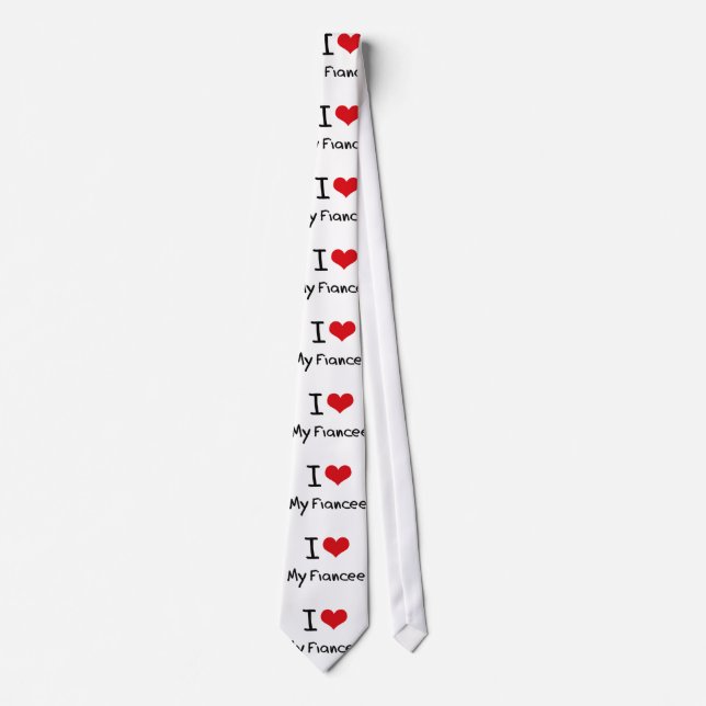 I Love My Fiancee Tie (Front)