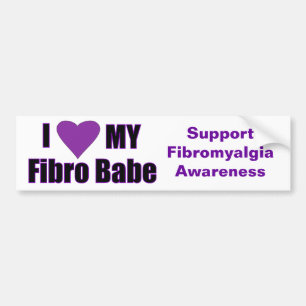 I love my Fibro Babe Bumper Sticker